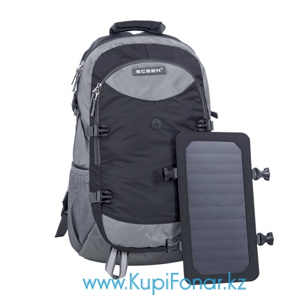 Рюкзак Eceen Ergo ECE-612 с солнечной панелью 7Вт, USB, черный