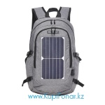 Рюкзак Eceen CitySolar ECE-668 с солнечной панелью 7Вт, USB, серый