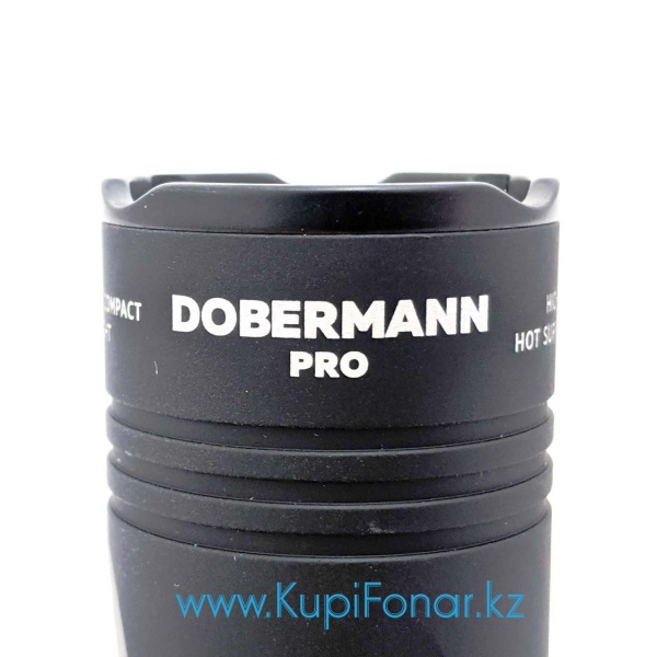 Фонарь Armytek Dobermann v1.5 Pro Magnet USB+18650 Black, XHP35 HI, 1500 лм, 1x18650, нейтральный белый
