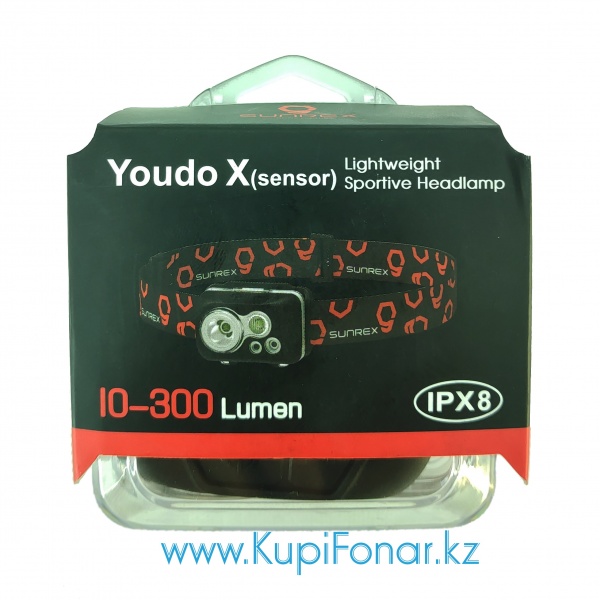 Фонарь налобный Sunree YoudoX Sensor, 300 лм, 3xAAA, бесконтактное управление
