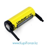 Аккумулятор 18500 LiitoKala Lii-16C-N 1600 мАч, 3,7В, L-ion, с радиальными выводами