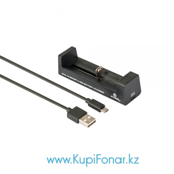 Универсальное зарядное устройство  XTAR MC1 Plus USB на 1 аккумулятор с питанием от порта USB